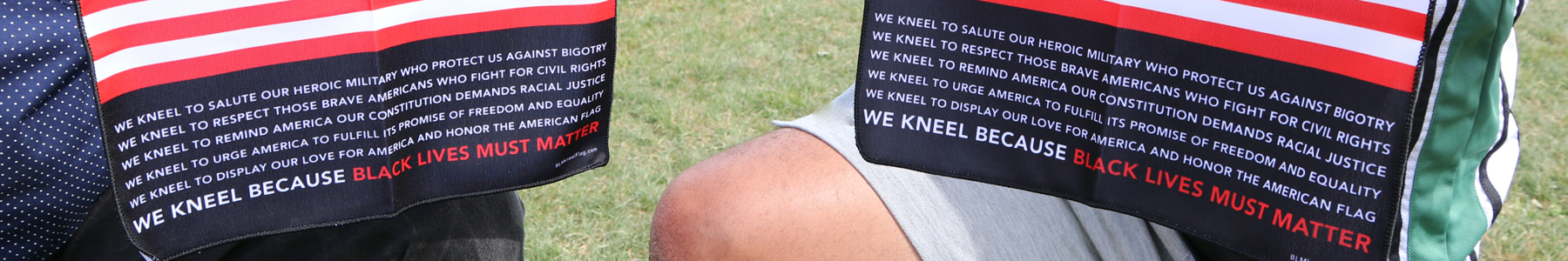 Black Lives Must Matter Kneel Flag Official Website Header Image